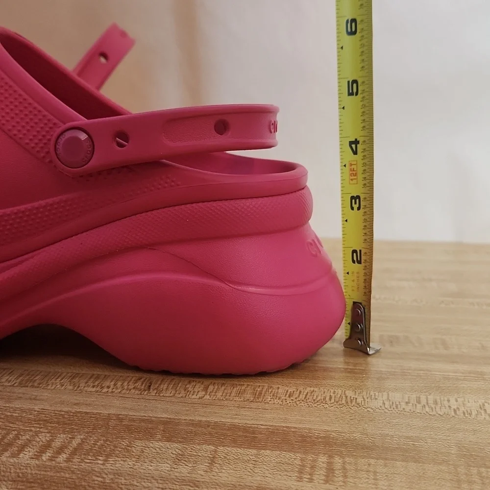 CROCS Bae Clog Platform Pink size 10 - Picture 9 of 9